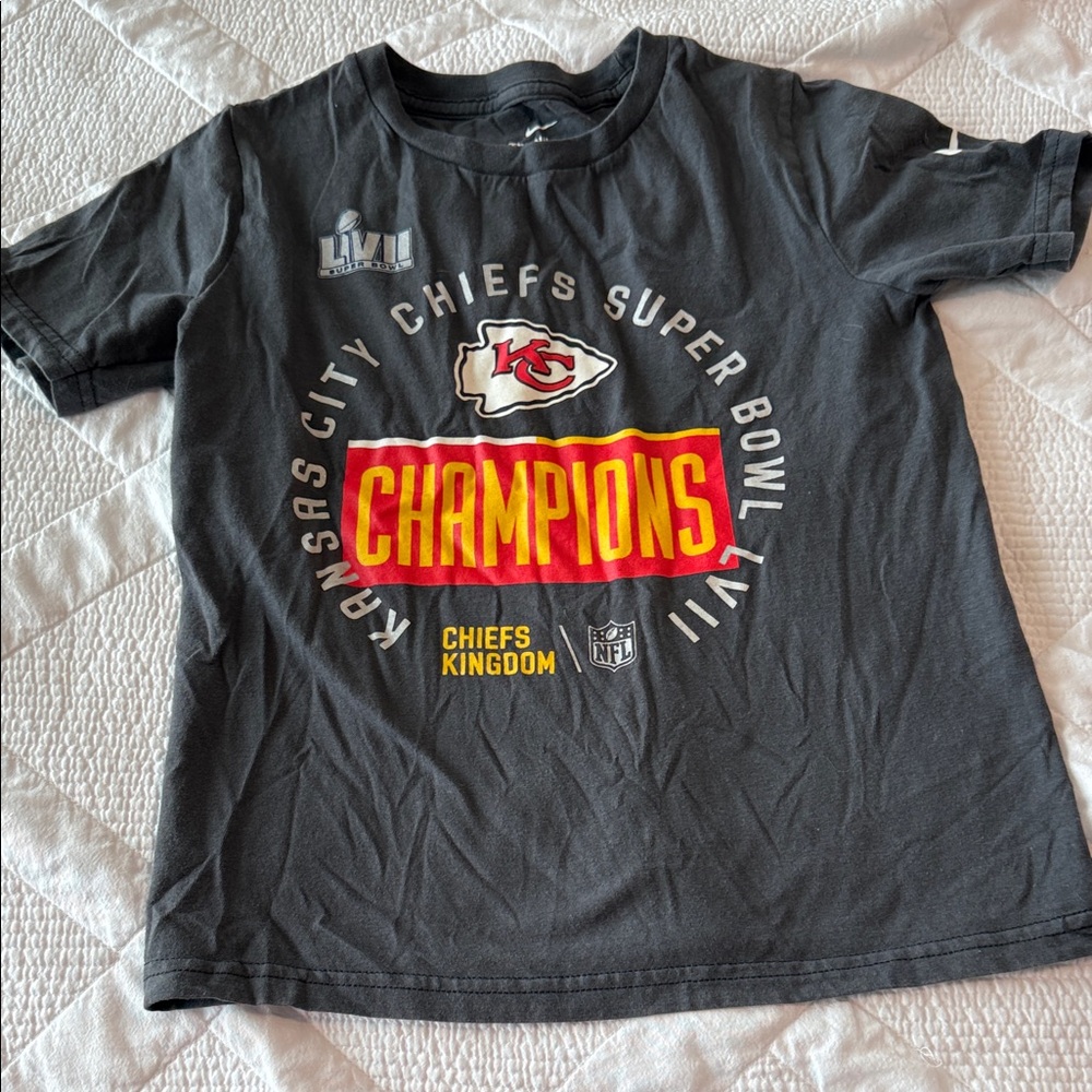 Kansas City Chiefs Super Bowl Champions Kids T-Shirt - Gray